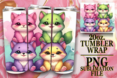 JOYFUL ESCAPE 20oz TUMBLER WRAP, Cute Animals Product Image 1