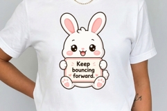 Tiny Animal Motivation Clipart Bundle | Cute Kawaii Animal Product Image 4