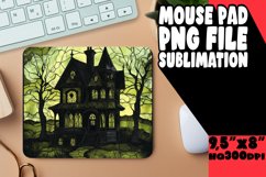 Elegant Autumn Stained Glass Mouse Pad Design Product Image 1