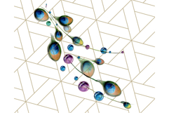 Peacock Christmas Clipart in Jewel Tones, Christmas Png Product Image 5