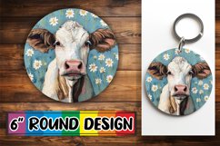 Serene Farmyard Round Sublimation Product Image 1