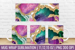 3D Mug Wrap | Agate Marble Mug Sublimation Design Product Image 1