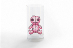 Spiral Eyes Stitched Doll Pink Halloween Voodoo PNG Product Image 3