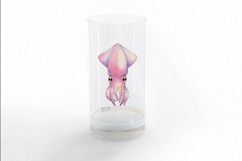 Cute Squid Marine Animal Pink Tentacle Ocean PNG Summer Product Image 3