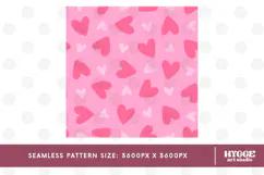 St Valentine's Day Hearts Cupid Love Seamless Pattern PNG Product Image 2