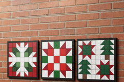 Christmas Quilt Block LaserCut Patterns Wood Wall Art Bundle Product Image 8