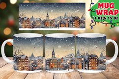 XMAS ICY VISTA Sublimation 11oz 15oz Product Image 1