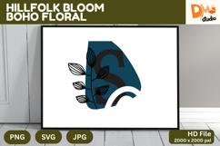 Hillfolk Bloom Boho Floral Monogram Product Image 1