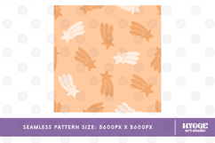 Boho Star Seamless Pattern Nursery Tile PNG DTF Baby Kids Product Image 2