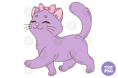 Coquette Girly Halloween Pumpkin Pink Bow Clipart PNG Bundle Product Image 12