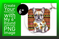 Lovely Circle PNG for Sublimation , Cute Dog Product Image 1