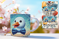 Colorful 11oz Mug Wrap Png Design , Goose Product Image 1