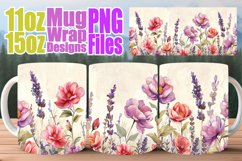 Petal Paradise Sublimation Mugs - 11oz &amp; 15oz Charm Product Image 1