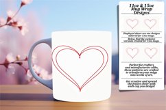 Celebrate Love with Heart Sublimation on Your Mug Product Image 1
