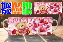 Blissful evenings 11oz 15oz sublimation wrap, Love Bear Product Image 1
