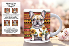 Sassy 15oz Mug Wrap Png Template , Cute Dog Product Image 1