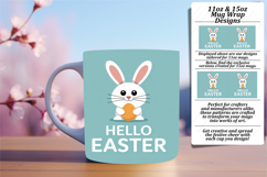 Warm 11oz Mug Wrap Png Template , Easter Bunny Product Image 1