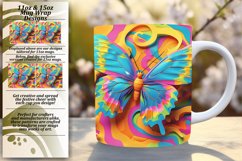 Springtime Butterfly Wonderland: Mug Wrap Product Image 1