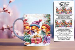 Delightful 15oz Mug Wrap Png Artwork , Cute Xmas Product Image 1