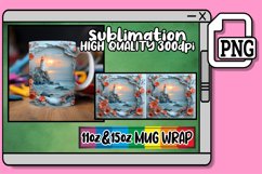 Floral Symphony: 3D Landscape Mug Sublimation 15oz Product Image 1