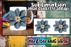 Blossoming 3D Effect Mug Wrap - Sublimation 11/15oz Product Image 1