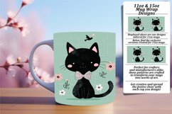 Watercolor Kitten Mug Wrap Art PNG Product Image 1