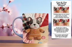 Vibrant 11oz Mug Wrap Png Design , Holiday Pets Product Image 1