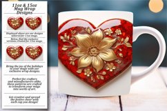 Valentine&#039;s Day Sparkling Charm: 3D Mug Wrap Product Image 1