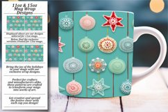 Embroidered Crochet Christmas: 3D Mug Joy Product Image 1