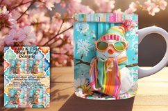 Holiday Snowman Sublimation Mug Wrap 11oz/15oz Summer Magic Product Image 1