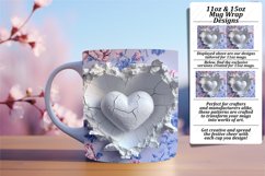 Heartfelt 3D Mug Wrap - Valentine's Elegance Product Image 1