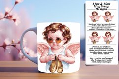 Dynamic 11oz Mug Wrap Png Template , Cupid Product Image 1