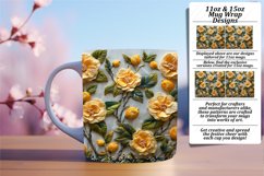 Springtime Floral Embroidery Mug Design - Sublimation Product Image 1