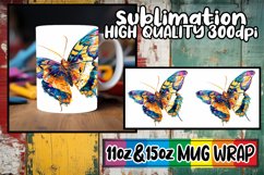 Spring Butterfly Blossom: Mug Sublimation Bliss Product Image 1