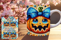 Flawless 11oz Mug Wrap Png Artwork , Cute Pumpkin Product Image 1