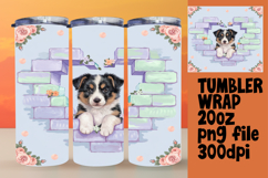 Special Edition 20oz Tumbler Wrap , Cute Dog Product Image 1