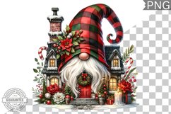 Christmas Gnome Sublimation - Clipart PNG Design Product Image 1
