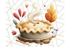 Cottagecore Halloween Clipart Cozy PNG, Autumn Fall Png Product Image 5