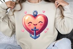 Maritime Valentine Clipart PNG Product Image 1