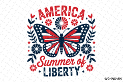 America Summer of Liberty Svg | Quotes Svg | Svg Cut Files Product Image 1