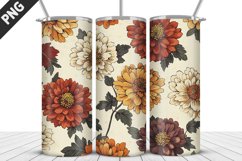 Flowers Tumbler Wrap | Sublimation Design | Tumble PNG Product Image 5