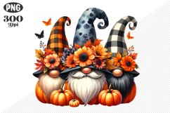 Halloween Gnomes Sublimation - Clipart PNG Design Product Image 1