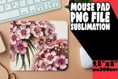 Unique Desk Pad Design Sublimation, Flowers Product Image 1