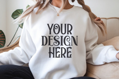 White Gildan 18000 Sweatshirt Mockups ,18000 Mockups Product Image 1