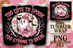Sweet Sublimation 20oz tumbler wrap, Ghost Cancer Product Image 1
