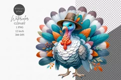 Turkey clipart, Thanksgiving clipart, Farm animals Product Image 1