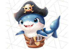 Cartoon Pirate Kids and Animals PNG Clipart for Fun Designs Product Image 5