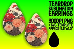 Antique Flower Pattern Earring Assortment PNG Product Image 1