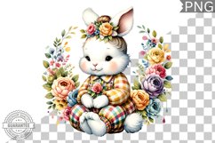Floral Nursery Animal Sublimation Clipart Bundle Product Image 5