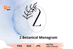 Botanical Monogram - Floral Letter Set for Elegant Designs Product Image 1